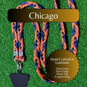 Braided Universal Phone Lanyard, Sports Team Colors, Chicago Football